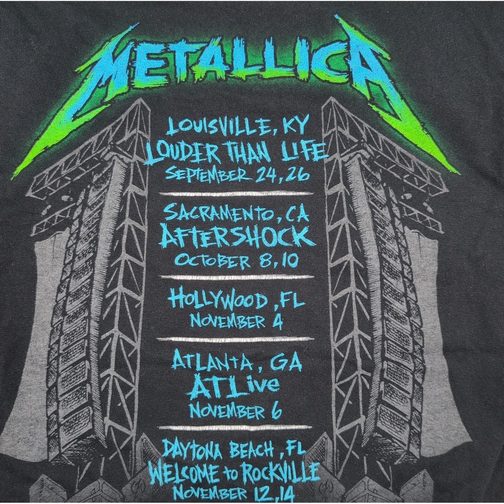 Metallica 2021 Tour Shirt Wherever I May Roam Men's Size M Concert Merch - Picture 10 of 10